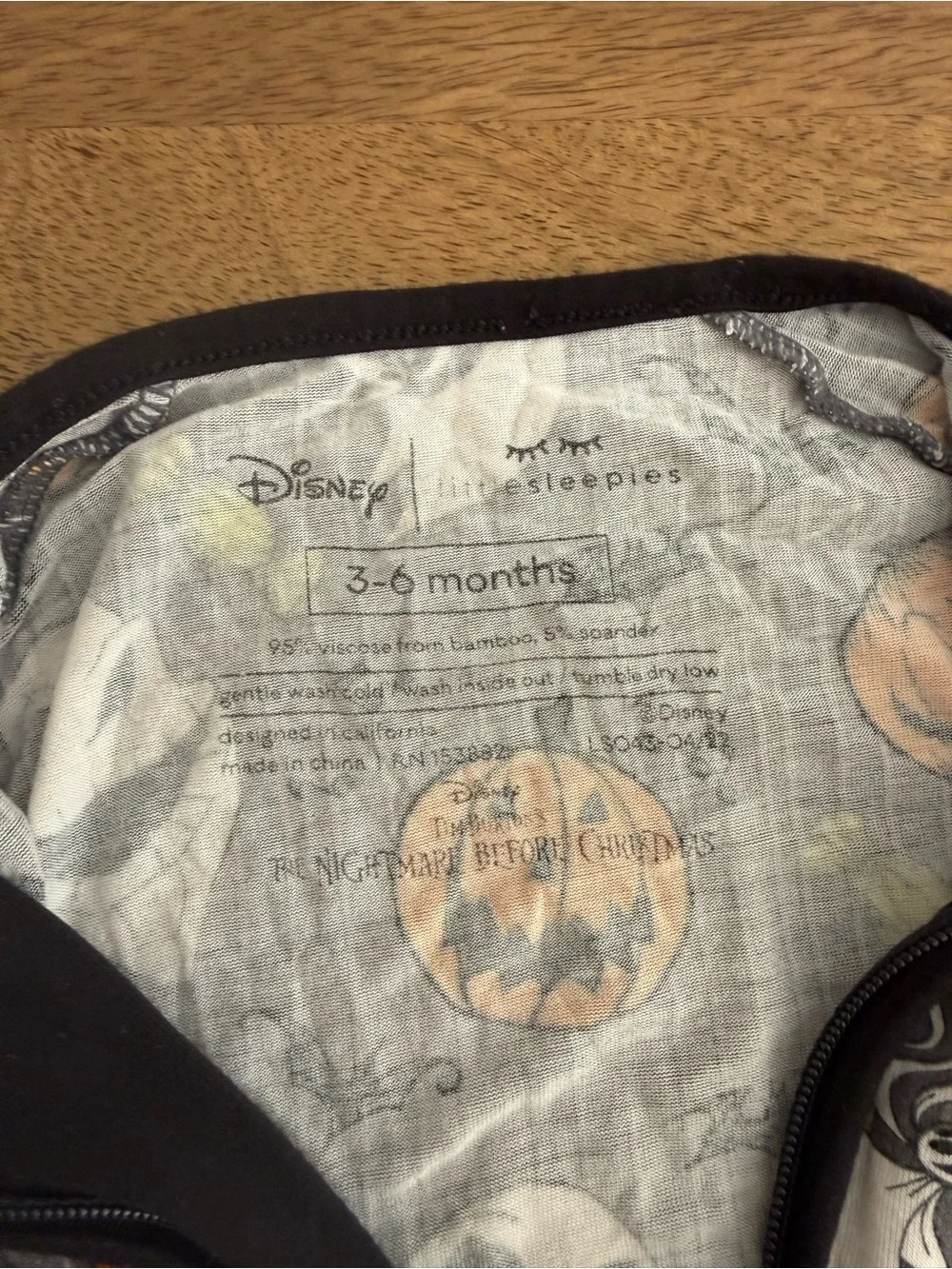 Little Sleepies Disney Halloween Jack Skellington Convertible Pajamas